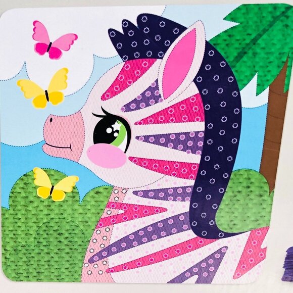 Plush Craft Fabric by Number DIY ORB Factory My First Design Zebra For Age 3+ - Picture 7 of 13